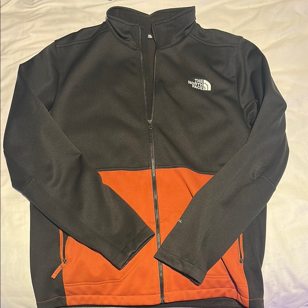 The North Face Windwall Men's Black and Orange Performance Jacket